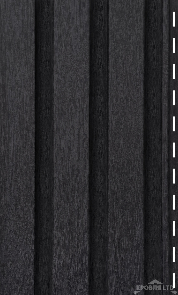 Сайдинг Ю-Пласт Timberblock Рейка фасадная цвет угольный 3м