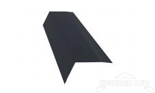 Планка карнизная 100х65, Полиэстер RAL 7024 мокрый асфальт, толщина 0,45