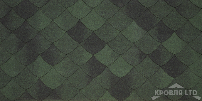 Гибкая черепица Тегола серия Категория PREMIUM UNICA коллекция UNICA VERSAILLE цвет Verde Smeraldo 476