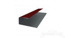 J-Профиль, Полиэстер RAL 3011 коричнево-красный, толщина 0,45