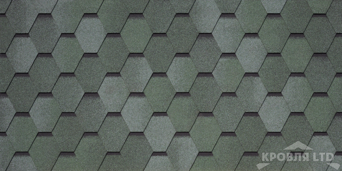 Гибкая черепица Тегола серия Категория BUSINESS PLUS коллекция UNICA MOSAIK цвет Oliva 471