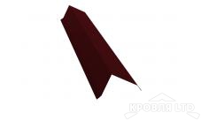 Планка торцевая 80х100, Полиэстер RAL 3005 красное вино, толщина 0,45